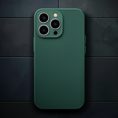 Apple İphone 15 Pro Kılıf Montreal Silikon Kapak - Yeşil