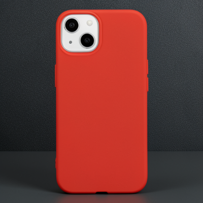 Apple İphone 15 Pro Kılıf Nano İçi Kadife Silikon - Kırmızı