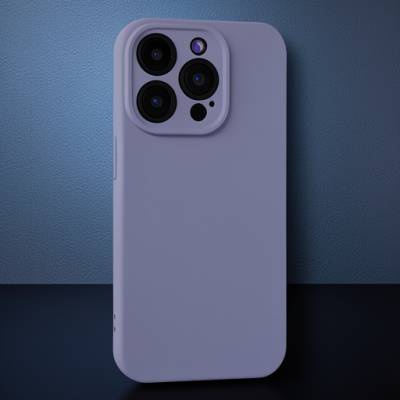 Apple İphone 15 Pro Kılıf Nano İçi Kadife Silikon - Lila