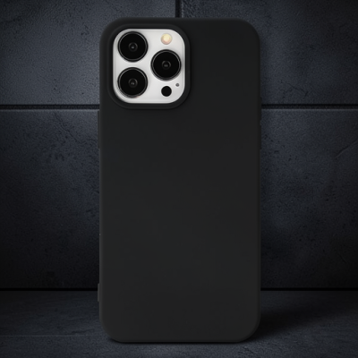 Apple İphone 15 Pro Kılıf Nano İçi Kadife Silikon - Siyah