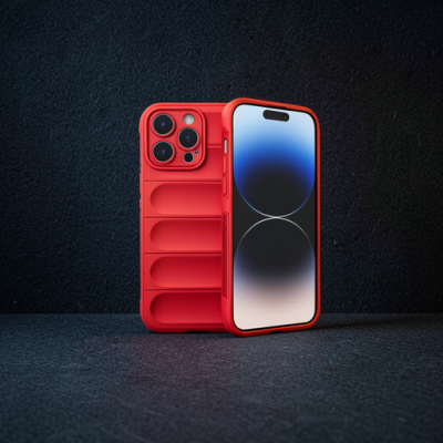 Apple İphone 15 Pro Kılıf Optimum Silikon - Kırmızı