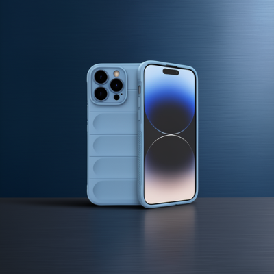 Apple İphone 15 Pro Kılıf Optimum Silikon - Sky Blue