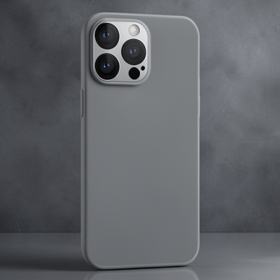 Apple İphone 15 Pro Kılıf Puma Silikon - Titan Gri