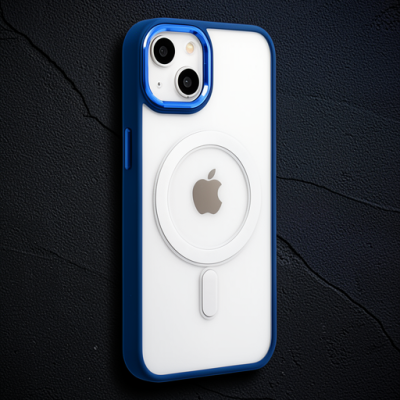 Apple İphone 15 Pro Kılıf Room Magneticsafe Silikon - Lacivert