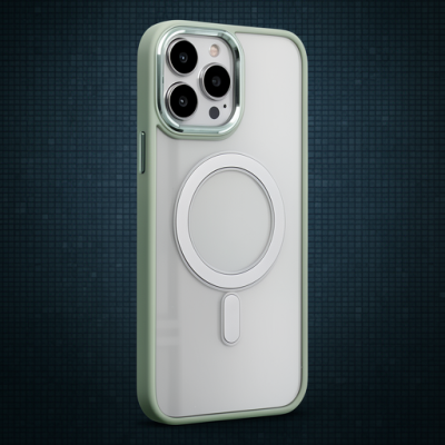 Apple İphone 15 Pro Kılıf Room Magneticsafe Silikon - Su Yeşili
