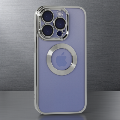 Apple İphone 15 Pro Kılıf Slot Silikon - Gümüş