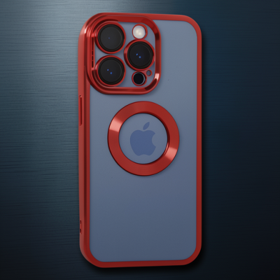 Apple İphone 15 Pro Kılıf Slot Silikon - Kırmızı