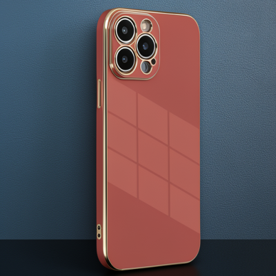 Apple İphone 15 Pro Kılıf Volet Silikon - Kırmızı