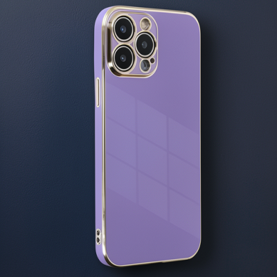 Apple İphone 15 Pro Kılıf Volet Silikon - Mor