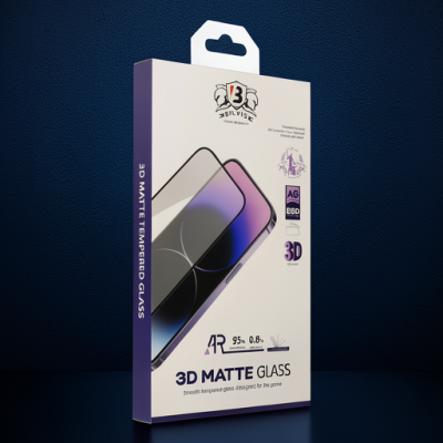 Apple İphone 15 Pro Max Bilvis 3d Mat Cam Ekran Koruyucu