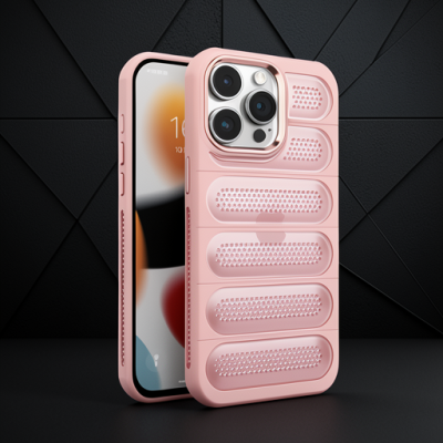 Apple İphone 15 Pro Max Kılıf Airmax Silikon Kapak - Pembe
