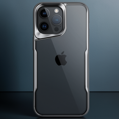 Apple İphone 15 Pro Max Kılıf Boyi Silikon Kapak - Titan Gri