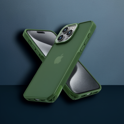 Apple İphone 15 Pro Max Kılıf Elegant Kapak - Yeşil