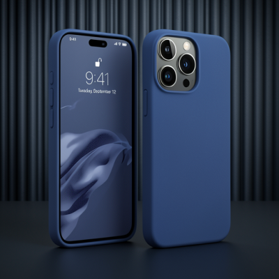 Apple İphone 15 Pro Max Kılıf First Silikon - Lacivert