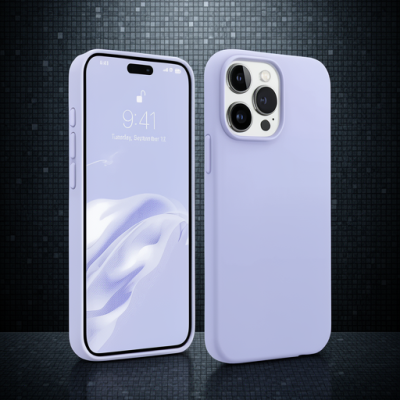 Apple İphone 15 Pro Max Kılıf First Silikon - Lila