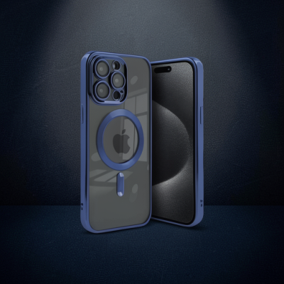 Apple İphone 15 Pro Max Kılıf Kross Magneticsafe Kapak - Lacivert