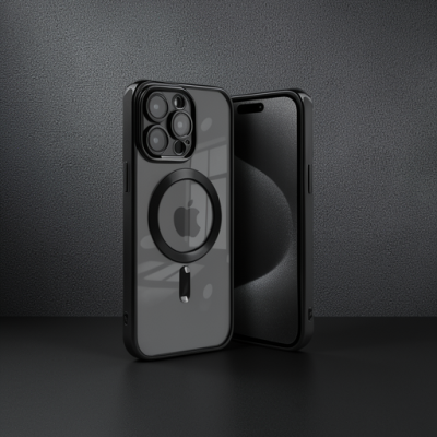 Apple İphone 15 Pro Max Kılıf Kross Magneticsafe Kapak - Siyah