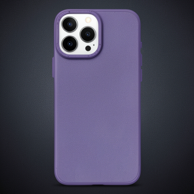 Apple İphone 15 Pro Max Kılıf Modos Metal Kapak - Derin Mor