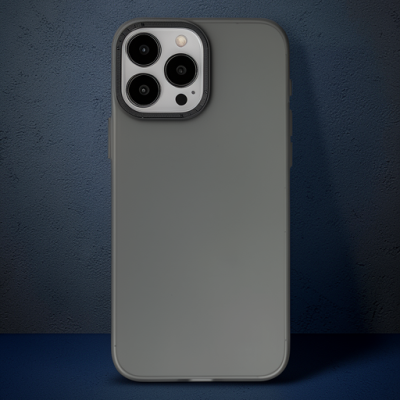 Apple İphone 15 Pro Max Kılıf Modos Metal Kapak - Siyah
