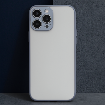 Apple İphone 15 Pro Max Kılıf Montreal Silikon Kapak - Gri