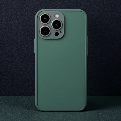Apple İphone 15 Pro Max Kılıf Montreal Silikon Kapak - Yeşil