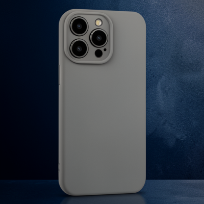 Apple İphone 15 Pro Max Kılıf Nano İçi Kadife Silikon - Beyaz Titanyum