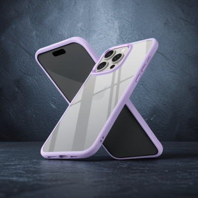 Apple İphone 15 Pro Max Kılıf Power Silikon - Lila