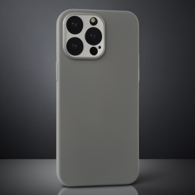 Apple İphone 15 Pro Max Kılıf Puma Silikon - Titan Gri