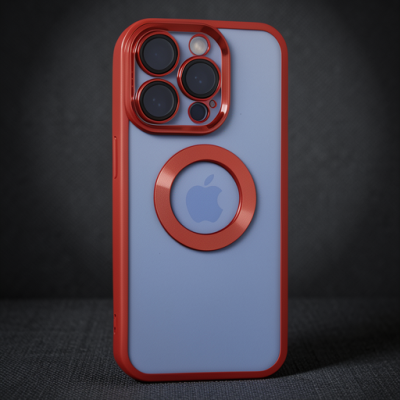 Apple İphone 15 Pro Max Kılıf Slot Silikon - Kırmızı