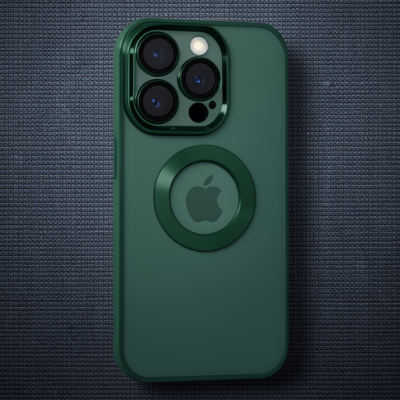 Apple İphone 15 Pro Max Kılıf Slot Silikon - Köknar Yeşili