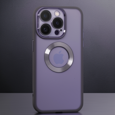Apple İphone 15 Pro Max Kılıf Slot Silikon - Mor