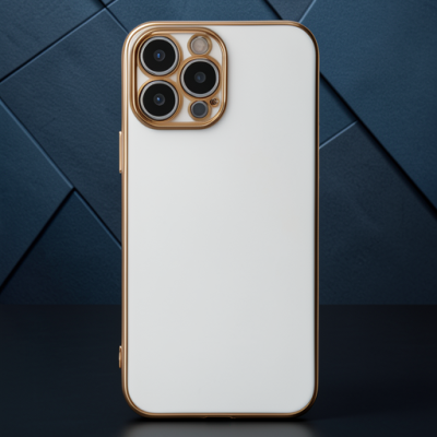 Apple İphone 15 Pro Max Kılıf Volet Silikon - Beyaz