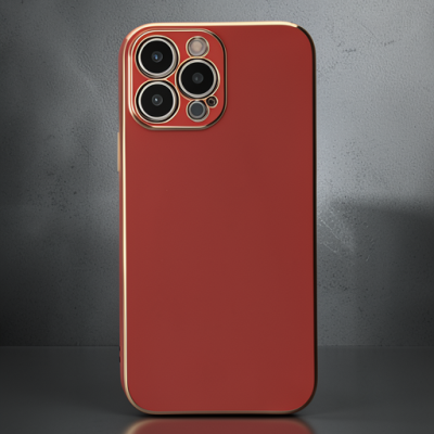 Apple İphone 15 Pro Max Kılıf Volet Silikon - Kırmızı