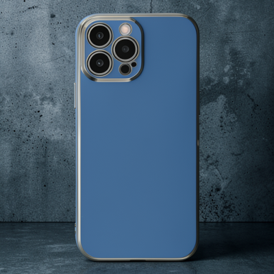 Apple İphone 15 Pro Max Kılıf Volet Silikon - Mavi