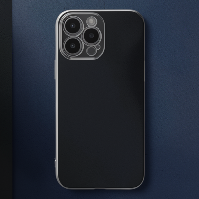 Apple İphone 15 Pro Max Kılıf Volet Silikon - Siyah