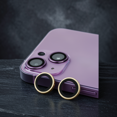 Apple İphone 15 Raze Metal Kamera Lens - Sarı