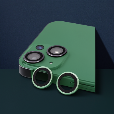 Apple İphone 15 Raze Metal Kamera Lens - Yeşil