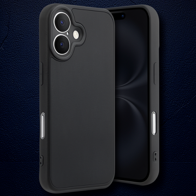 Apple İphone 16 Kılıf Aras Deri Kapak - Siyah