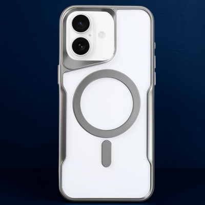 Apple İphone 16 Kılıf Boyi Magsafe Silikon Kapak - Titan Gri