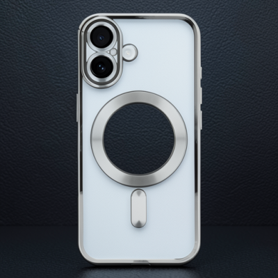 Apple İphone 16 Kılıf Kross Magneticsafe Kapak - Gümüş
