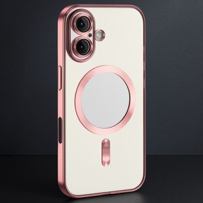 Apple İphone 16 Kılıf Kross Magneticsafe Kapak - Pembe