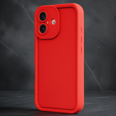 Apple İphone 16 Kılıf Viera Silikon - Kırmızı