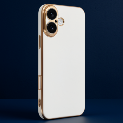 Apple İphone 16 Kılıf Volet Silikon - Beyaz