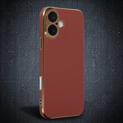 Apple İphone 16 Kılıf Volet Silikon - Kırmızı