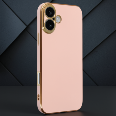 Apple İphone 16 Kılıf Volet Silikon - Pembe