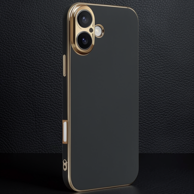 Apple İphone 16 Kılıf Volet Silikon - Siyah