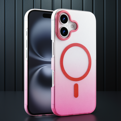 Apple İphone 16 Plus Glossy Magsafe Kapak - Pembe