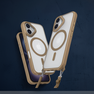 Apple İphone 16 Plus Kılıf Enka Magsafe Silikon Kılıf - Desert