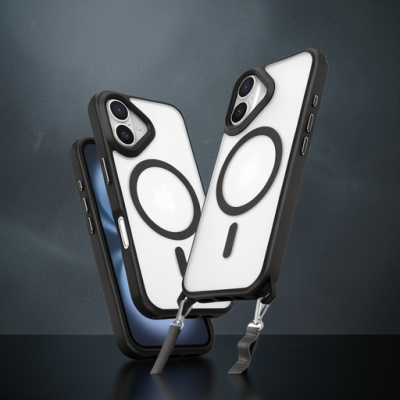 Apple İphone 16 Plus Kılıf Enka Magsafe Silikon Kılıf - Siyah