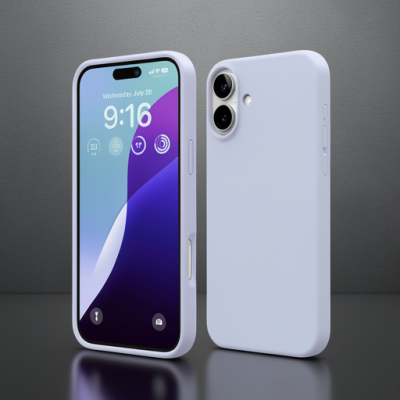 Apple İphone 16 Plus Kılıf Nano İçi Kadife Silikon - Lila